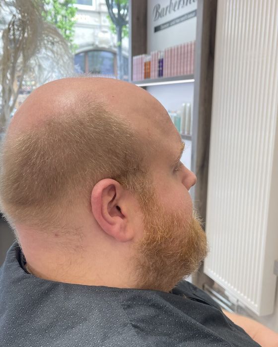 Konturierter Bart nach der Modellierung, Profilansicht